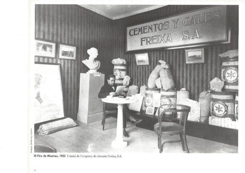 LAMINA V02380: III Fira de Mostres 1922. Estand Cementos Freixa