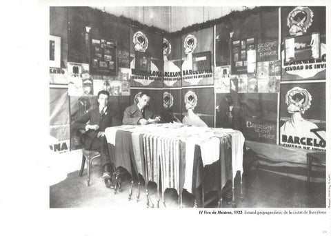 LAMINA V02387: IV Fira de Mostres 1923. Estand de la ciudad de Barcelona