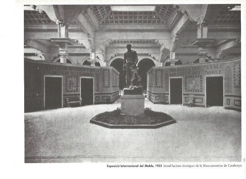 LAMINA V02388: Exposicio Internacional del Moble 1923. Instalaciones de la Mancomunitat de Catalunya