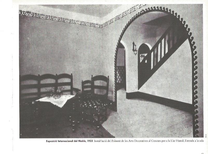 LAMINA V02390: Exposicio Internacional del Moble 1923. Instalaciones del Foment de les Arts Decoratives
