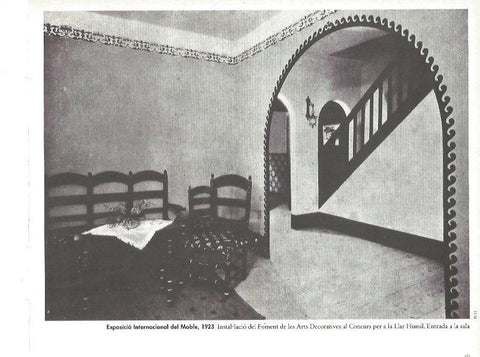 LAMINA V02390: Exposicio Internacional del Moble 1923. Instalaciones del Foment de les Arts Decoratives