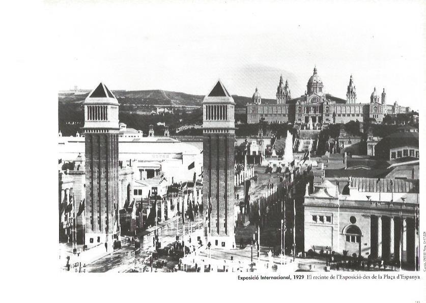 LAMINA V02397: Exposicio Internacional 1929. Vista de la Exposicio desde Plaza España