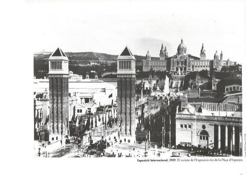 LAMINA V02397: Exposicio Internacional 1929. Vista de la Exposicio desde Plaza España