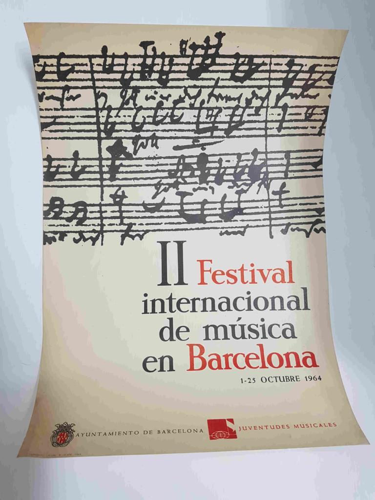 Lamina: II Festival internacional de musica en Barcelona, 1-25 octubre 1964