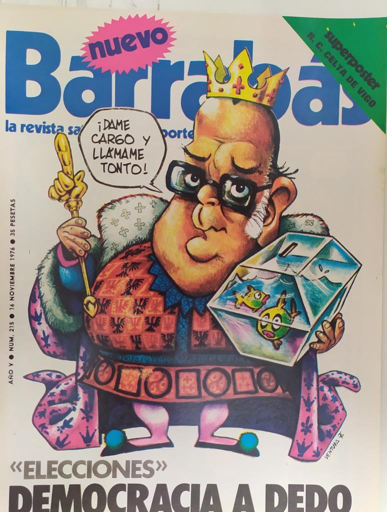 Revista: BARRABAS, Año V, Numero 215: Elecciones, democracia a dedo (16 noviembre 1976) Poster Celta de vigo 1976