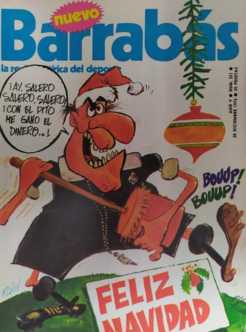 Revista: BARRABAS, Año V, Numero 221: Feliz navidad (28 diciembre 1976) Poster Pista tenis por Mordillo
