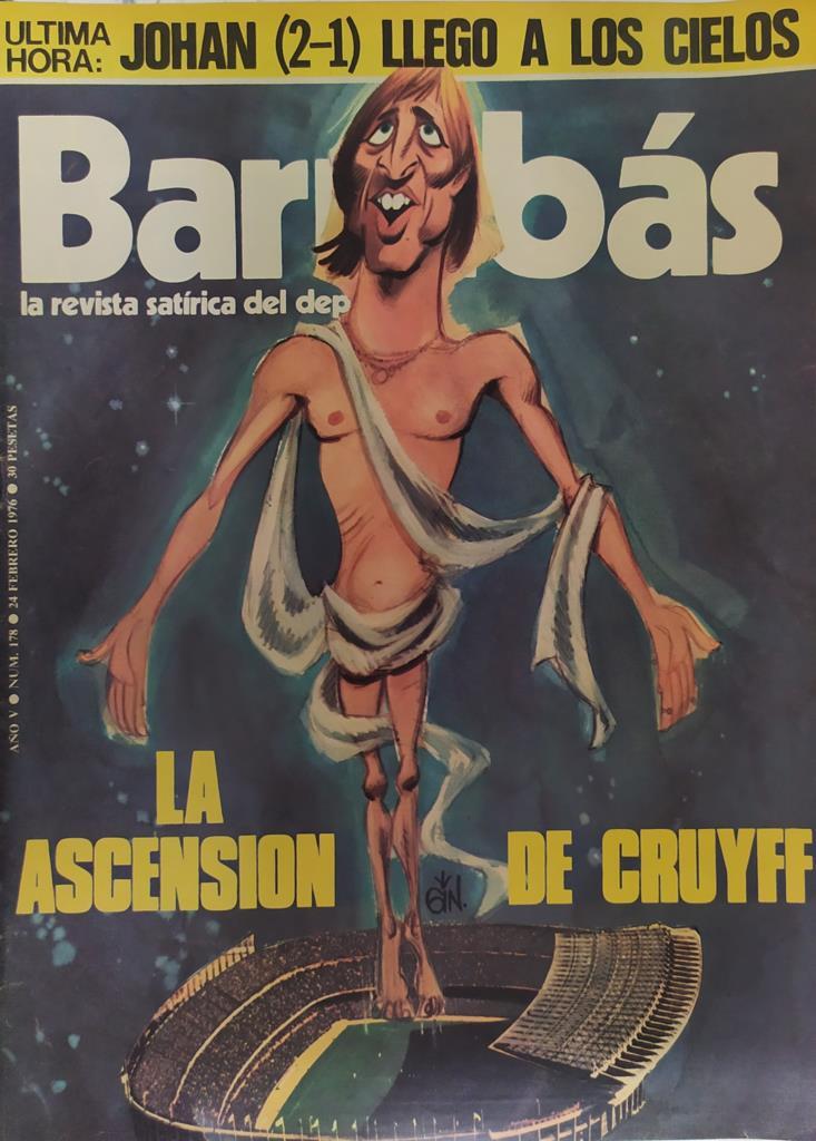 Revista: BARRABAS, Año V, Numero 178: La ascensión de Cruyff (24 febrero 1976) Poster La Paqui del Athletico de Madrid