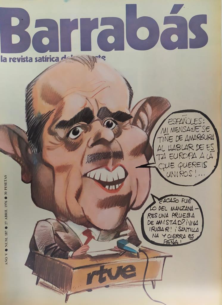 Revista: BARRABAS, Año V, Numero 187: El futbol Español al reformatorio (20 abril 1976) Poster La alemana viene a tomar el sol