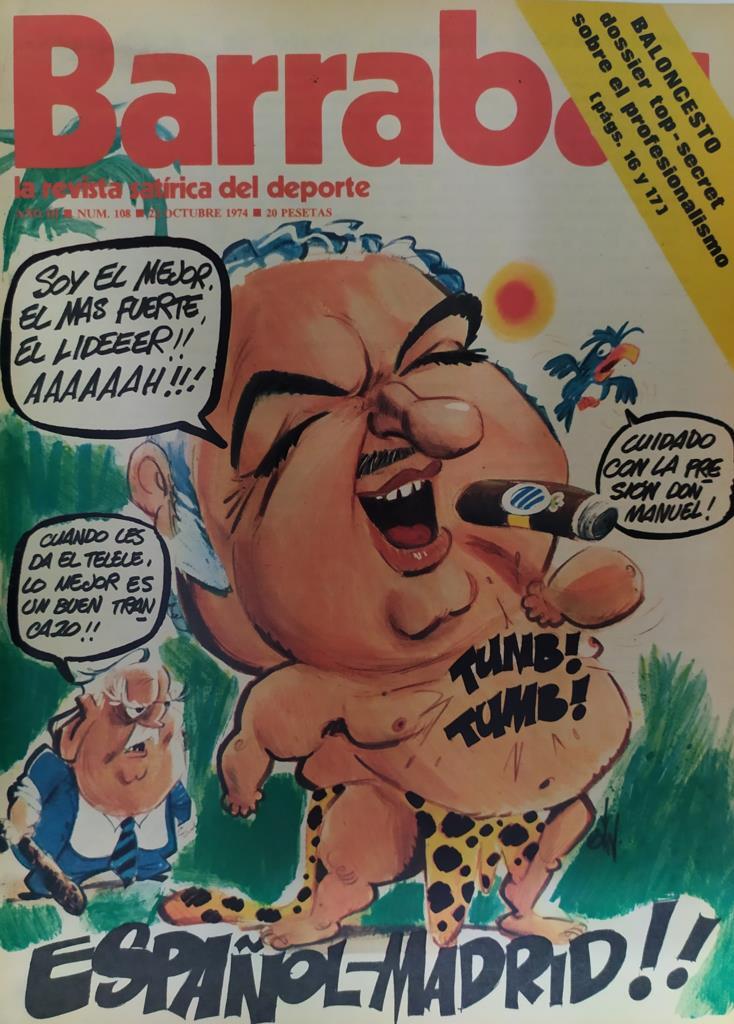 Revista: BARRABAS, Año III, numero 108: Español-Madrid (22 octubre 1974) Poster Me he quedao de pasta boniato