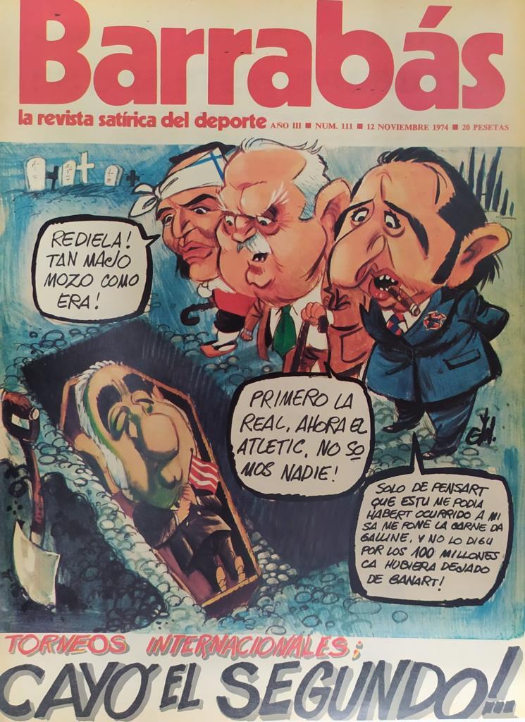 Revista: BARRABAS, Año III, numero 111: Torneos internacionales: Cayo el segundo(12 noviembre 1974) Poster Chica bikini azul