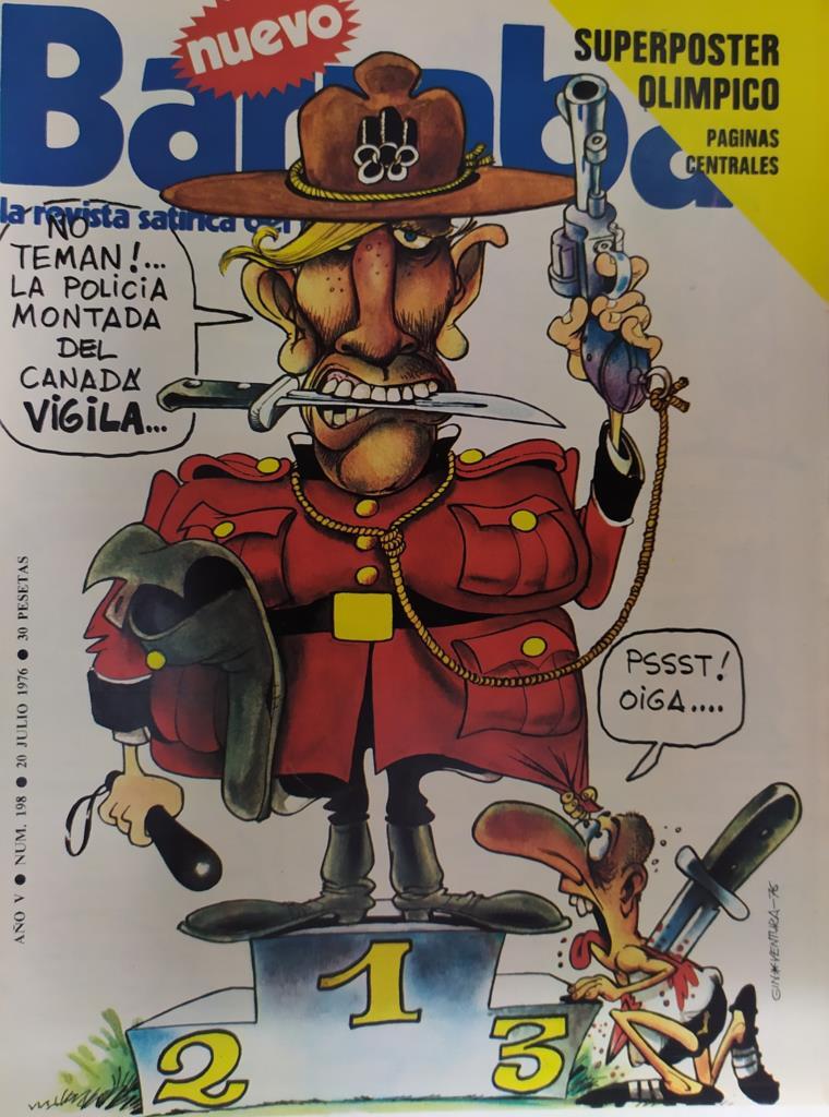 Revista: BARRABAS, Año V, numero 198: Olimpiadas 1976 (20 julio 1976) incluye poster La lola nuestra olimpiera nacional