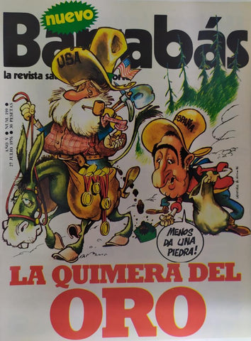 Revista: BARRABAS, Año V, numero 199: La quimera del oro (27 julio 1976) incluye poster Deporte al desnudo - 3 chicas