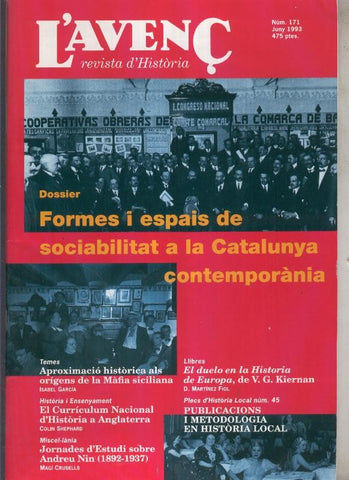 Revista L'Avenç numero 171: Jornades d'Estudis sobre Andreu Nin