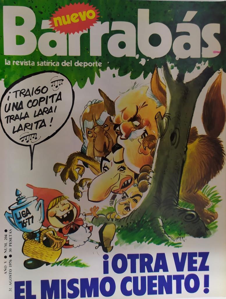 Revista: BARRABAS, Año V, numero 204: ¡Otra vez el mismo cuento! (31 agosto 1976) incluye poster Chica peliroja tela