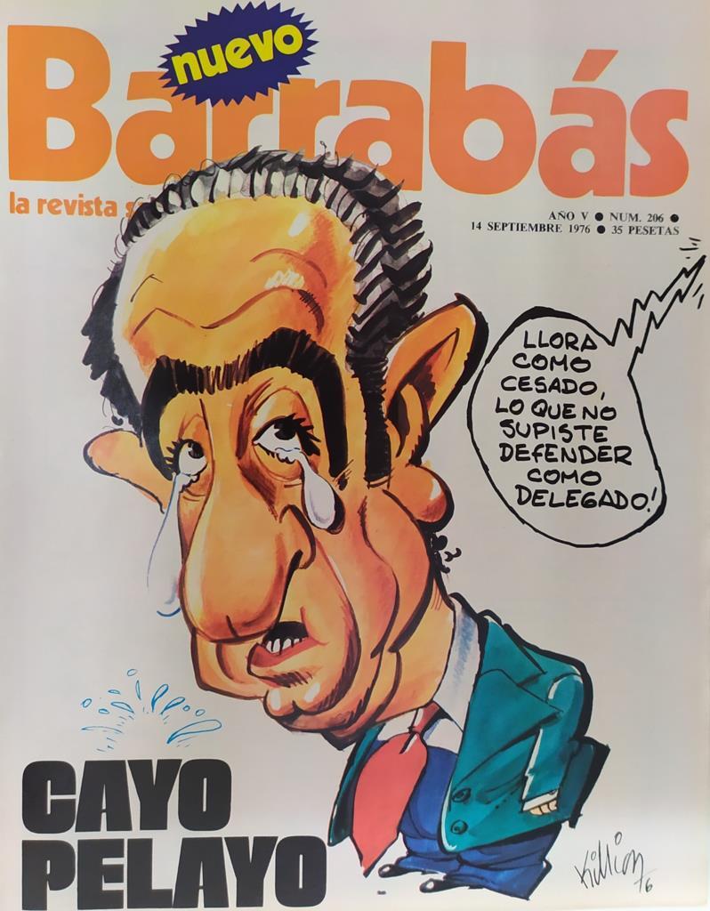 Revista: BARRABAS, Año V, numero 206: Cayo Pelayo (14 septiembre 1976) incluye poster gorila y chica