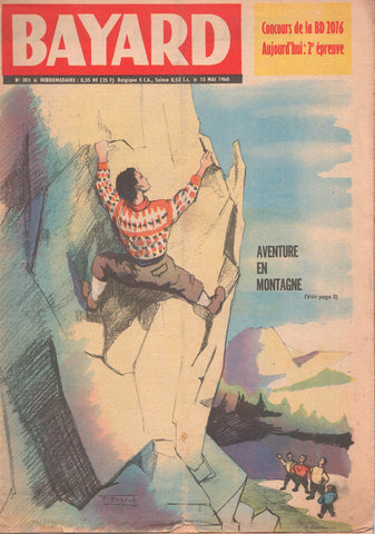 BAYARD numero 203: AVENTURE EN MONTAGNE (15 Mai 1960) (ejemplar aviejado)