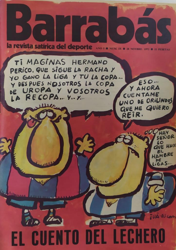 Revista: BARRABAS, Año I, Numero 9: El cuento del lechero (28 noviembre 1972) Poster La Pinito U.D: Las Palmas