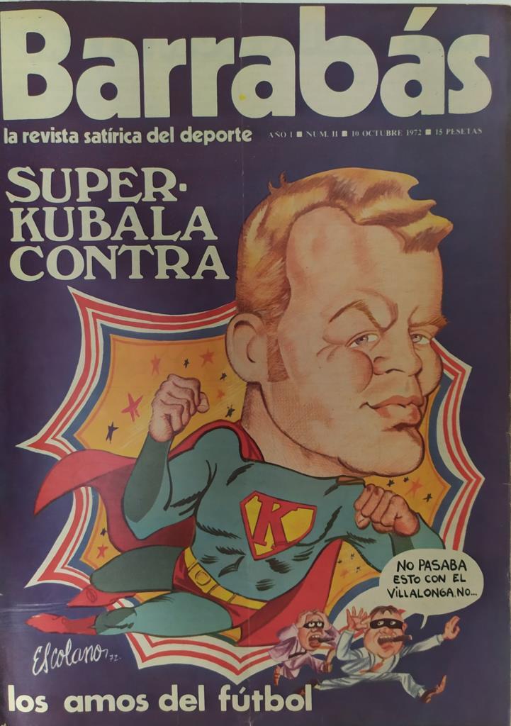 Revista: BARRABAS, Año I, Numero 2: Super-Kubala contra los amos del futbol (10 octubre 1972) Poster La pili - Chica bañador rojo