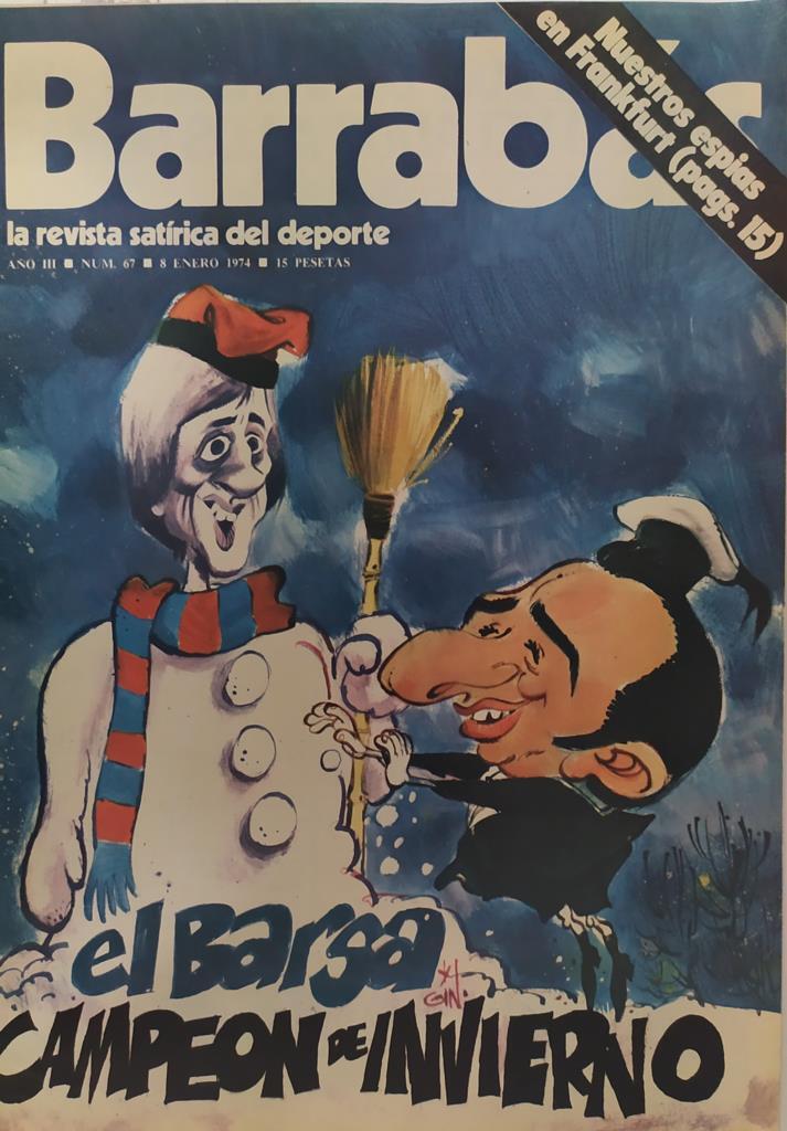 Revista: BARRABAS, Año III, numero 67: EL barsa campeon de invierno (8 enero 1974) Poster Chica bikini negro