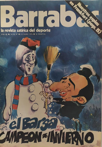 Revista: BARRABAS, Año III, numero 67: EL barsa campeon de invierno (8 enero 1974) Poster Chica bikini negro