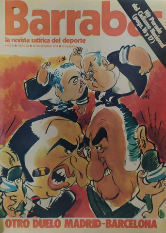 Revista: BARRABAS, Año II, numero 64: Otro duelo Madrid-Barcelona (18 diciembre 1973) Poster pareja