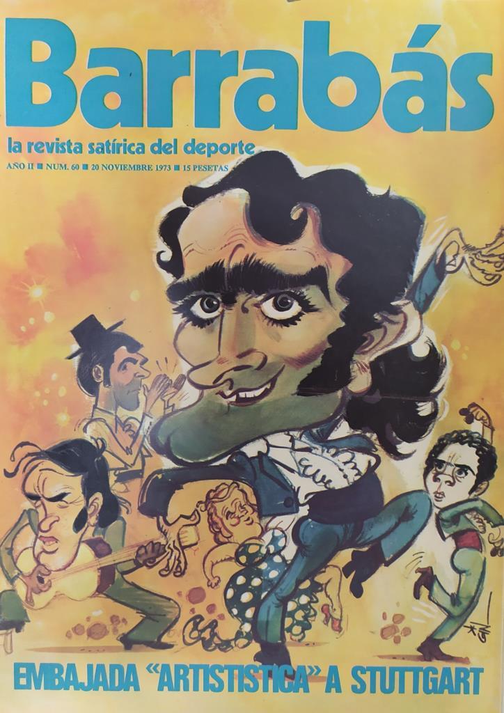 Revista: BARRABAS, Año II, numero 60: Embajada artistica a Stuttgart (20 noviembre 1973) Poster chica con telefono