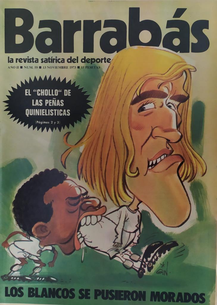 Revista: BARRABAS, Año II, numero 59: Los blancos se pusieron morados(13 noviembre 1973) Poster chica con pesas