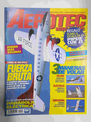 Revista Aerotec modelismo RC: numero 090, 30 de nov 2001 - NO INCLUYE EL PLANO DE REGALO