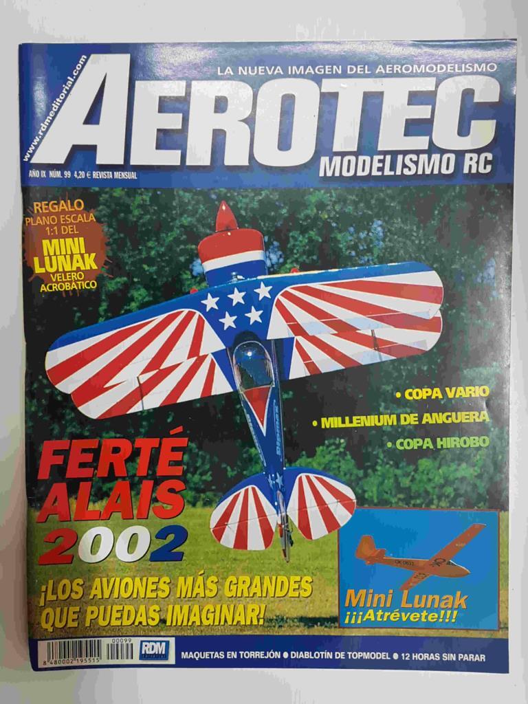 Revista Aerotec modelismo RC: año IX numero 99, 30 de junio 2010 - NO INCLUYE EL PLANO DE REGALO