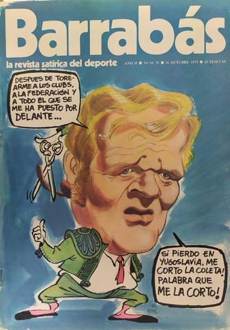 Revista: BARRABAS, Año II, numero 55: Yugoslavia, cita maldita (16 octubre 1973) Poster bota de pinchos