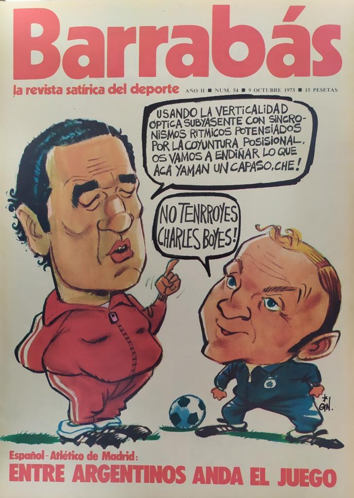 Revista: BARRABAS, Año II, numero 54: Entre argentinos anda el juego (9 octubre 1973) Poster arbitro dinamira