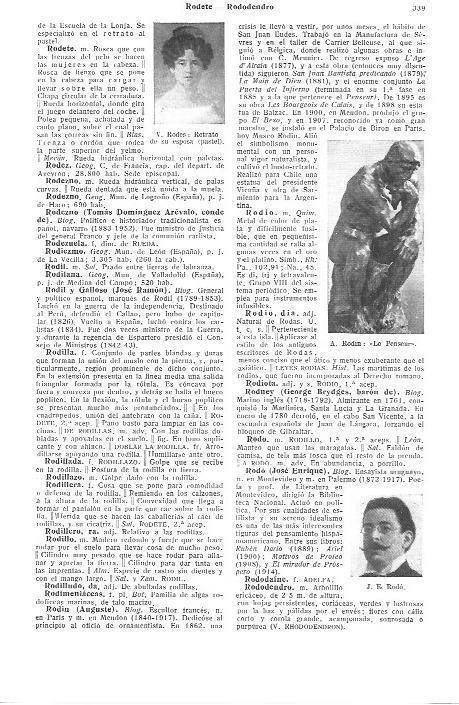 LAMINA 28936: Le Penseur de Rodin y Retrato de su esposa, por V. Rodes