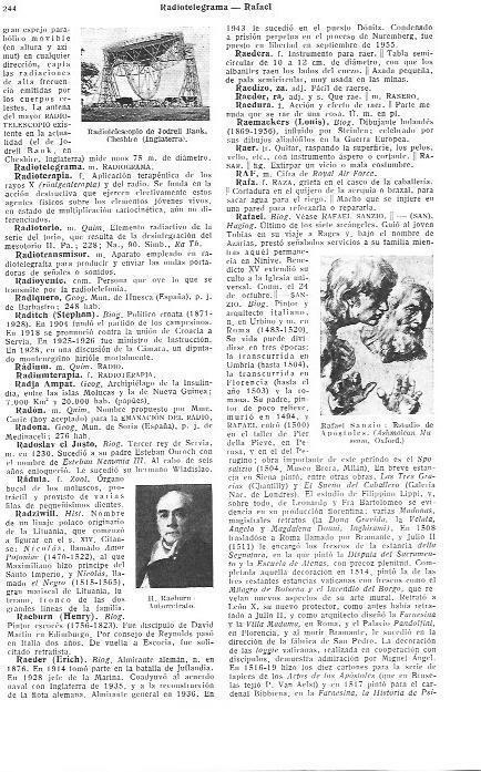 LAMINA 28892: Radiotelescopio de Jodrell Bank y Autorretrato de H. Raeburn