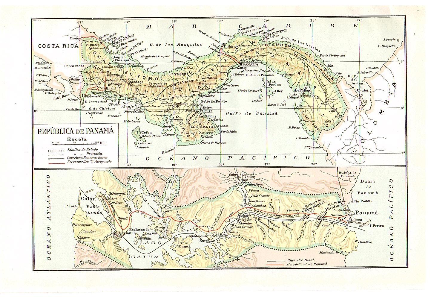LAMINA 28776: Mapa de Panama