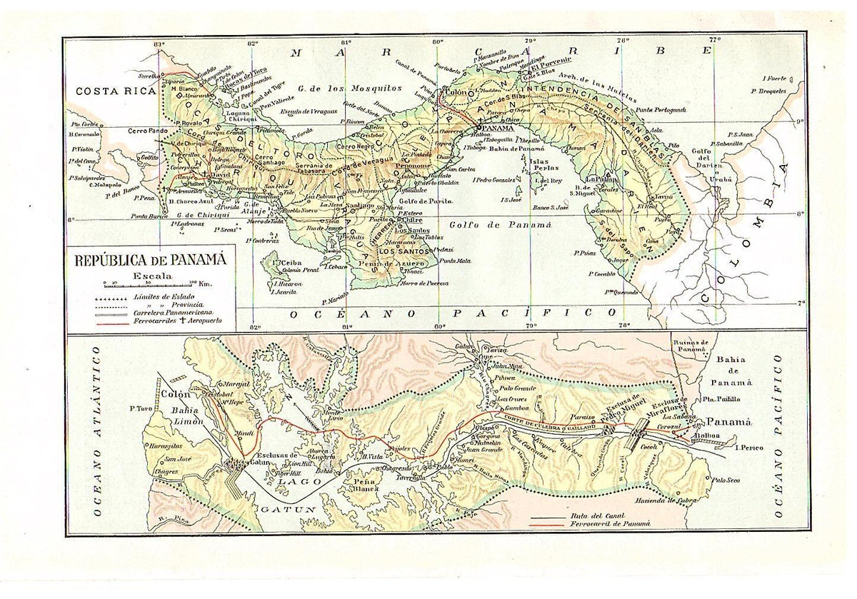 LAMINA 28776: Mapa de Panama