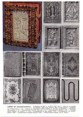 LAMINA 28786: Encuadernaciones de libros