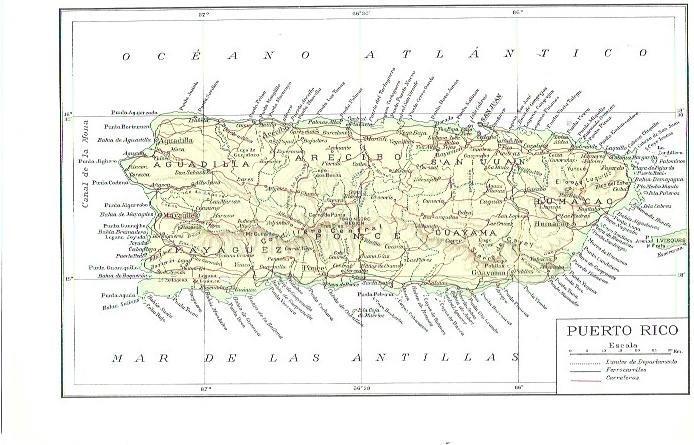 LAMINA 28868: Mapa de Puerto Rico