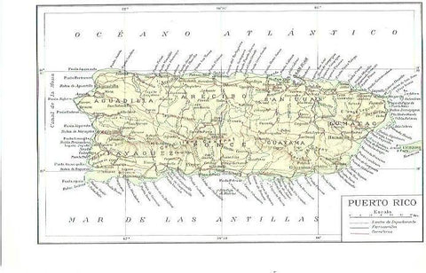 LAMINA 28868: Mapa de Puerto Rico