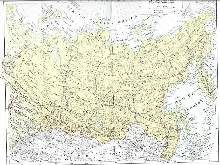 LAMINA 29150: Mapa de la URSS oriental