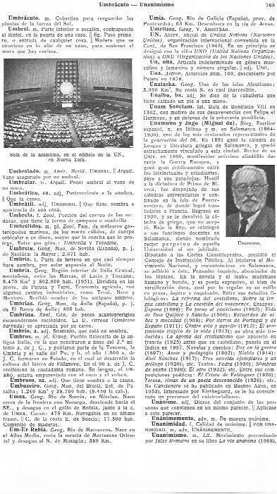 LAMINA 29138: Sala de la ONU en Nueva York y Miguel de Unamuno