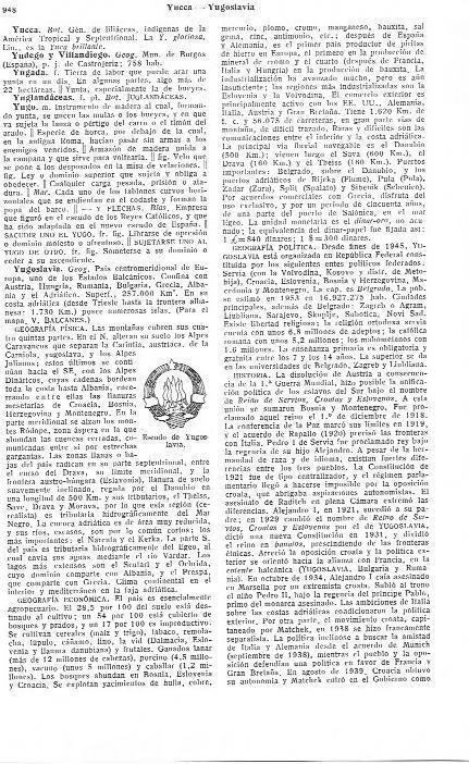 LAMINA 29223: Escudo de Yugoslavia