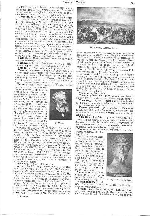 LAMINA 29180: Julio Verne y Batalla de Isly, por H. Vernet