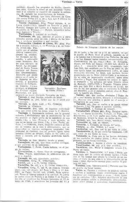 LAMINA 29181: Galeria de los Espejos de Versalles y Bautismo de Cristo, por Verrocchio