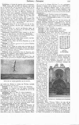 LAMINA 29076: Salto de un tarpon y escudo y catedral de Tarragona