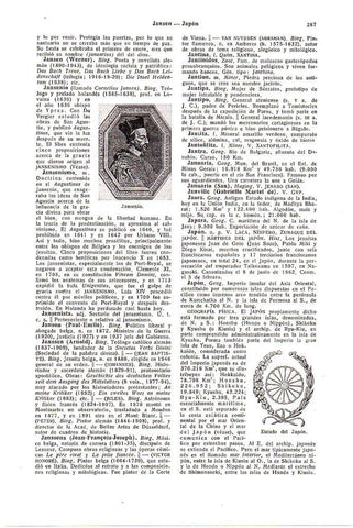 LAMINA 28462: Jansenio y escudo de Japon