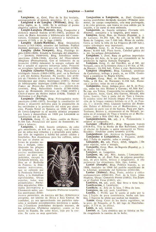 LAMINA 28414: Langosta