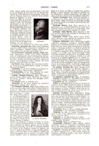 LAMINA 28416: Lafayette y J. de la Fontaine