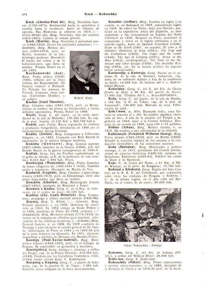 LAMINA 28429: R. Kock y Paisaje, por O. Kokoschka