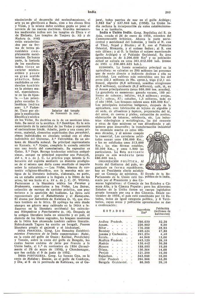 LAMINA 28503: Interior del templo de Nemmath, India