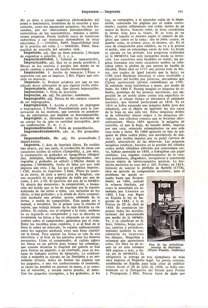 LAMINA 28509: Primitiva prensa de imprimir